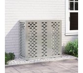 Vidaxl cubierta de aire acondicionado 110x50x105 cm acero galvanizado
