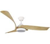 Ventilador 24w enna blanco/madera ø130