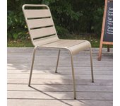 Silla de jardín de metal topo, palavas - oviala