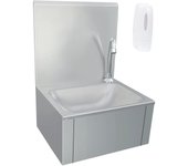 Fregadero lavamanos | lavabo de baño moderno con grifo y dispensador de jabón acero inox cfw48328