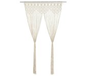Vidaxl cortina de macramé algodón 140x240 cm
