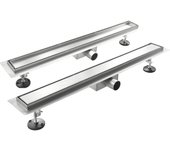 Canaleta de ducha de acero inoxidable modelo plano - 100 cm