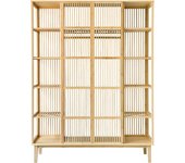 Armario con 2 puertas correderas 185 x 140 x 45 cm 03_0008153