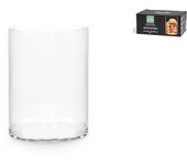 Juego de 6 vasos de cristal transparente de alta calidad, 45 cm de alto.