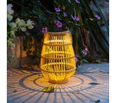 Farol solar para exteriores, impermeable, estilo bohemio, para colgar o colocar, para patio, jardín, terraza o balcón.
