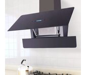 Campana extractora con pantalla táctil de 900 mm color negro vidaxl
