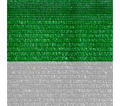 Bonerva | malla de sombreo ratcher verde-blanca | rollo 4x100 metros