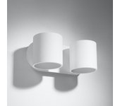 Aplique doble cilindro blanco para bombilla g9 - silamp