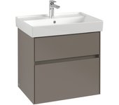 Villeroy & boch collaro tocador con iluminación, 604x546x444 mm, 2 cajones, c009b0ms, color: frontal/carcasa: blanco mate, mango: blanco mate