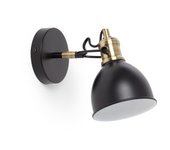 Ledkia lámpara de pared metal louise negro