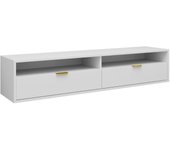 Mueble tv hamilton 103, blanco, 175x35x33cm