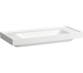 Lavabo laufen meda, encastrable, 1000x460mm, repisa a ambos lados, sin agujero para grifo, sin rebosadero, h8101194001121, color: blanco