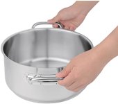 Cazuela de acero inoxidable vogue 241mm