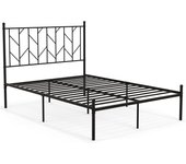 Marco de cama doble con láminas de metal, plataforma de metal, para adultos, altura de 30 cm, capacidad de 360 kg, árbol dorado, 190 x 140 cm