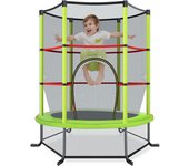 Trampolín infantil ø165 cm con red de protección, cama elástica para niños exterior interior antideslizante, trampolin capacidad de carga 135 kg