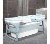 Móviles de bañera para adultos de 118cm para bebés, bañeras con tapa, estante y pasamanos, bañera independiente, ducha