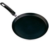 Tradineur - sartén crepera de aluminio 22 cm, inducción rápida luxe. sartén plana antiadherente apta para todo tipo de cocinas, gas, inducción, vitro