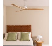 Wind large dc - función verano/invierno - ventilador de techo 40w silencioso xl ø152 cm sin luz sin wifi