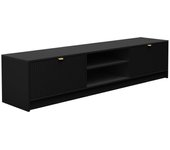 Mueble tv comfivo larmire 104, negro, 180x40x40cm