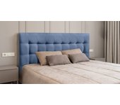 Cabecero cama canada deluxe largo cabezal tapizado tejido antimanchas azul 105*125