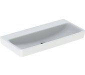 Geberit renova plan, lavabo, 100x48 cm, sin agujero para grifo, sin rebosadero, 501709, 501.709.00.1, color: blanco mate