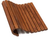 Tarima de ducha madera de teca zenkooi ol01352 50x50cm enrollable