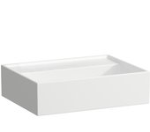 Laufen kartell lavabo con enjuague manual, bajo encimera, sin agujero para grifo, sin rebosadero, 450x340mm, h8153300001421, color: blanco