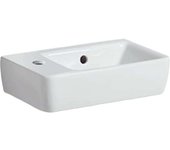 Geberit renova nr.1 comprimo nuevo lavamanos, 40x25cm, con orificio para grifo a la izquierda, 276240600, color: blanco
