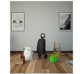 Carrito de compra rolly negro, dimensiones 30x7x90 colombo newscal