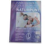 Protector rizo colchon ajustable 190/200 x 105 cm antiácaros altura adaptable 80% algodón 20%poliéster apto para planchar