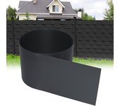 30 tiras de pvc para privacidad, cortavientos de pvc antracita de 2,5 m x 19 cm para cercas de alambre de doble barra para jardín y balcón