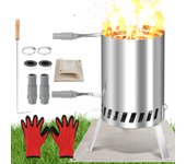 Calefacción piscina piscina con estera de fuego horno conexión piscina