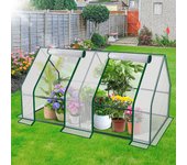 Invernadero de marco de jardín 180l x 90w x 90h cm blanco