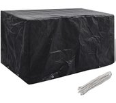 Vidaxl cubierta para muebles de jardín 8 ojales 180x70x90 cm