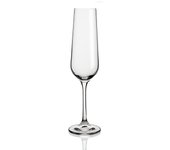 Caja 6 copas flauta cristalín bohemia belia 20cl - transparente