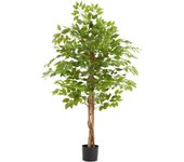 Tectake árbol de ficus artificial fida, con textura realista