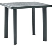 Mesa de jardín de plástico verde 80x75x72 cm