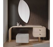 Espejo de pared irregular para colgar 64x134cm – espejo decorativo para salón, baño, entrada (lus214)