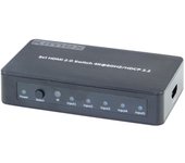 Switcher 5 entradas- 1 salida hdmi2.0 hdcp2.2 4k60hz