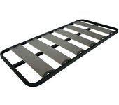 Somier 90x190 cm balda ancha, tubo de acero 40x30 mm, refuerzo central, láminas de chopo-flex (sin patas)