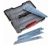 Juego de cuchillas para sierra de sable bosch - madera y metal - 15 piezas - 2607010901