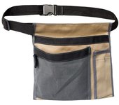 Bolsa de herramientas de cintura para electricistas con cinturón ajustable, multifuncional, para mantenimiento de fontaneros, de jardín, color caqui.