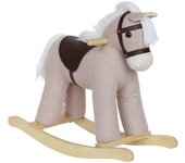 Caballo balancín para niños, tornade, marrón, 64x26x54 cm