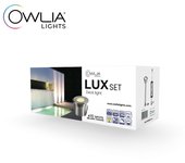 10 focos led lux blanco cálido + transformador 30w - vida media 50.000 horas - diámetro: 70mm - plug & play - focos de terraza