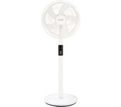 Ventilador portátil de pie con mando motor dc ø39cm 12 velocidades 15w blanco