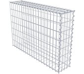 Gabión para montar con dimensiones 100 cm x 70 cm x 20 cm (l x a x p), malla 5 x 10 cm, espiral,. atenc.: falta una reja - diámetro del cable 4 mm