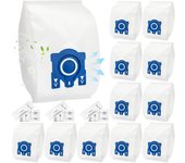 12 bolsas para aspiradoras miele gn 3d classic c1 complete c2 c3, s227, s400i, s600, s800, s2000, s5000 y s8000. bolsas de alta eficiencia.