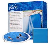 Liner piscina gre 350x120 overlap espesor 30/100 azul