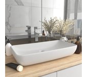 Fregadero rectangular luxury blanco mate 71x38 cm cerámica
