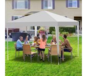Carpa plegable para fiestas pérgola de jardín 3x3m blanca carpa plegable para fiestas al aire libre